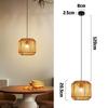 Lampe à suspension - NETTLIFE - Lanterne cordée 1 flamme - Jaune - Abat-jour métal - Hauteur 120 cm