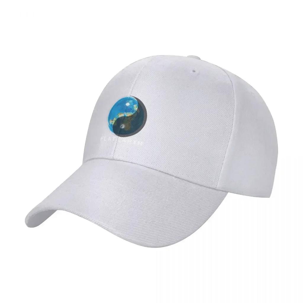 Flat Earth Yin and Yang Baseball Cap Rugby sun hat Snap Back Hat Mens Caps Womens