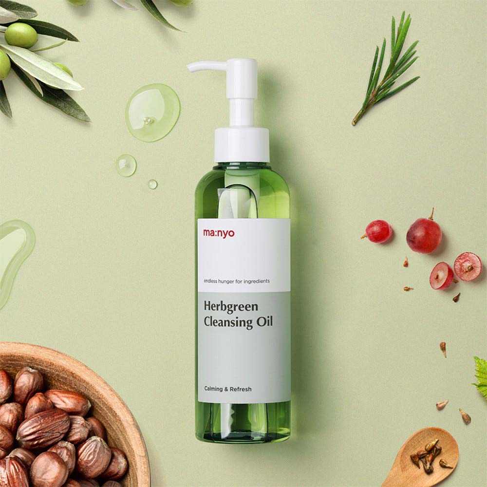 ma:nyo Herbgreen Cleansing Oil 200ml Special Set Korean Calming Cleansing Oil