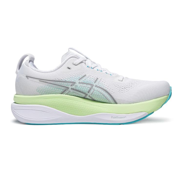 Asics Gel-Kayano 33 Breed Comfortabel Ademend Ondersteunend Veerkrachtig Hardloopschoen Heren sneaker Wit 1011C227-100