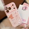 Girly Heart Lanyard Apple 17promax Mobile Phone Case for Iphone16 Cute Puppy 14 Sweet 15 Soft 13