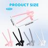 Finger Chopsticks for Snacking, 8 Pack Snack Chopsticks for Clean Hands, Reble Chip Grabbers for Fingers, Includes White, Gray, Black, Pink
