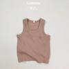 Kids Summer Thin Round Neck Cotton Sleeveless Tank Top For Toddler Boys And Girls