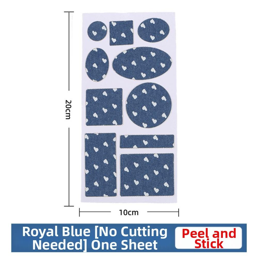 Reinforcement Repair Patches Blue Denim Clothing Patches New Self-Adhesive Patches  for Knee Repair