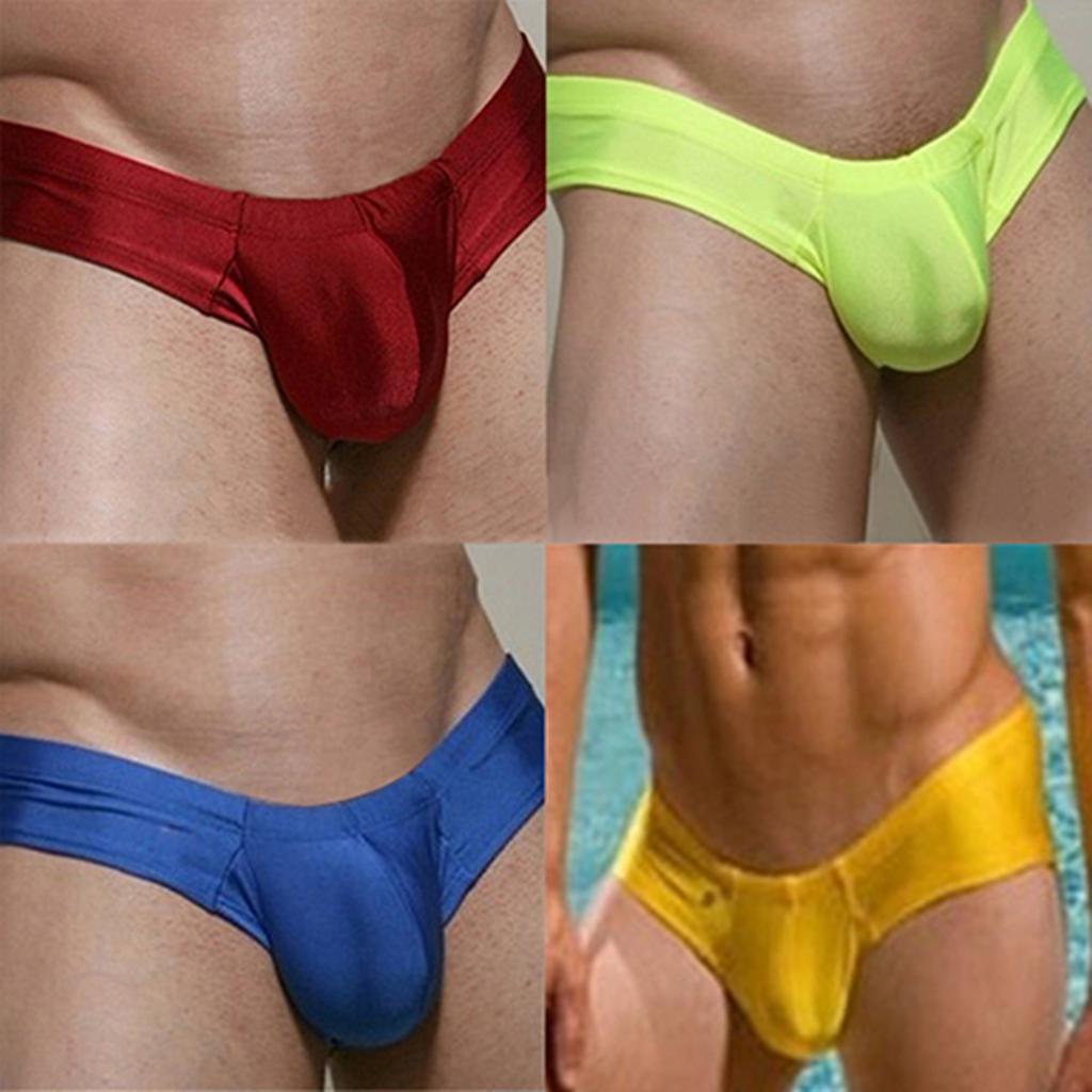 Herren-Unterwäsche mit niedrigem Taillen-Leckage-Hüft-U-Konvex-Design, sexy Tangas für Männer