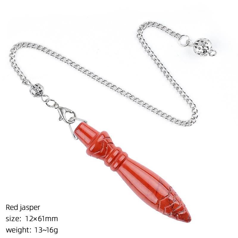 Cross-Border Natural Crystal Egyptian Scepter Pendulum Pendant Vintage Wand Yoga Meditation Adjustable Frequency Thoth Quartz