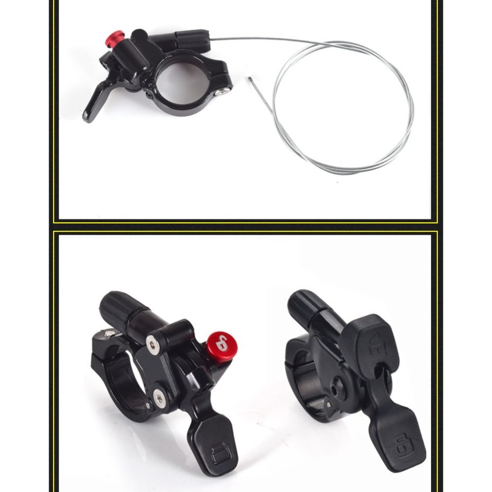 Aluminum Alloy Bike Fork Dropper Silver Road Bicycle Handlebars New Dropper Remote  Mtb Bike