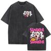 Gewaschenes T-Shirt Dungeon Crawler Carl Spiel Fans T-Shirts Herren Damen Kurzarm Tees
