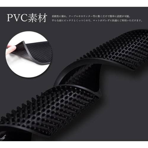 Goods Land [2 Types] Bar Mat, Draining PVC, Non-Slip, for Kitchen Sinks, Glasses, and Counters, GD-BARMAT-A