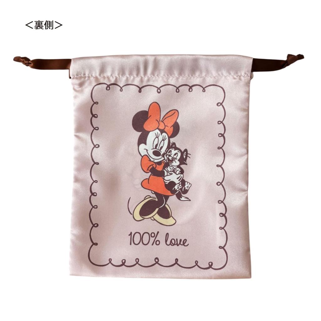 Small Planet Disney Ribbon Drawstring Bag Mickey Mouse/Minnie Mouse/Cute