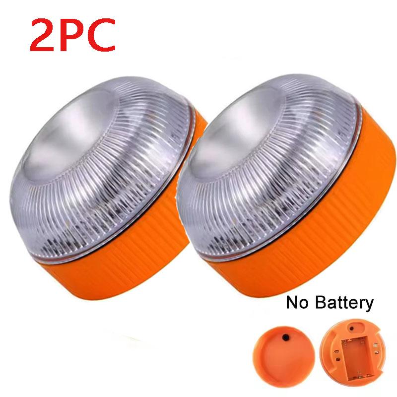1/2PC Led Car Emergency Light V16 Flashing Light Magnetic Induction Road Accident Light Portable Strobe Warning Light