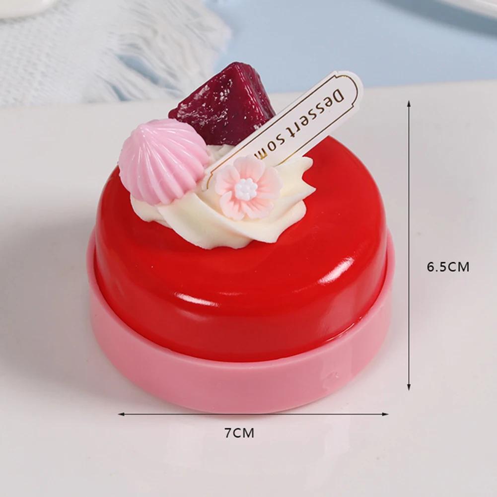 1PC Artificial Fruit Cake Biscuit Fake Food Decoration Photography Pro Food Simulation Cake Model Tea Table Decoration