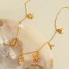 Gold Color Shell Necklace Copper Pearl Choker Delicate Letter Pendant Necklace  Daily Life