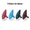 12 Holes Alto C Zelda Ocarina Ceramic Vessel Flute Wind Musical Instrument with Musicbook Lanyard