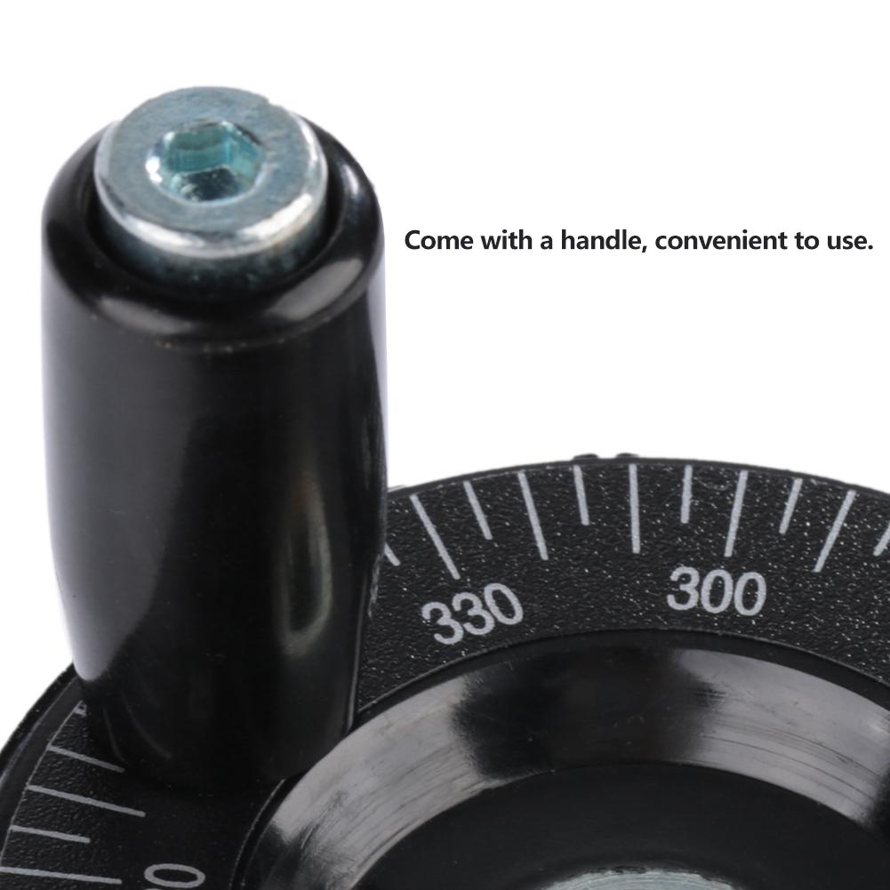 1pcs 63mm Solid Bakelite Hand Wheel Scale Handwheel Machinery Accessaries