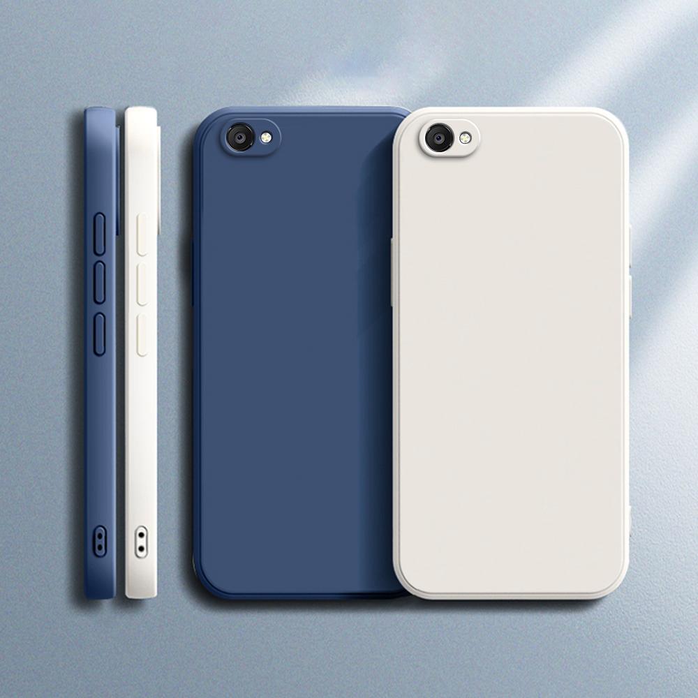 Custodia Morbida Quadrata in Silicone Liquido Per iphone 6 6s 7 8 Plus SE 2020 2022 Custodia per Telefono Quadrata Lusso Classico Funda