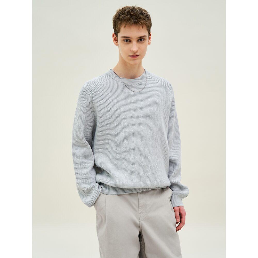 8Seconds Raglan Round Knit Light Gray Light Gray (Silver)/L