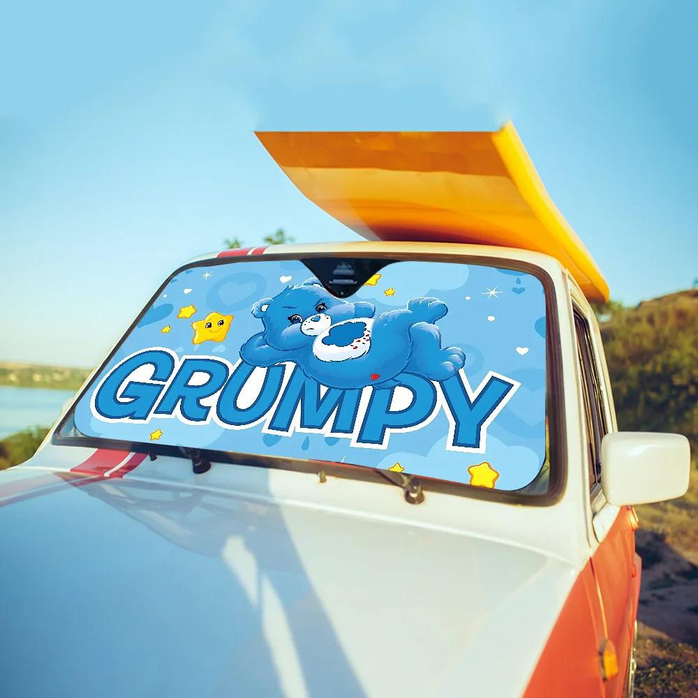 Cartoon Car Sunshade: Windshield Sun Protection & Heat Insulation