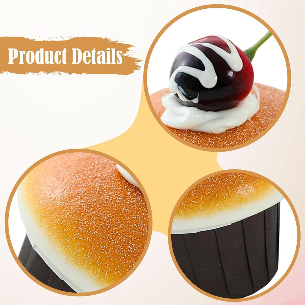Artificial Cake Model Funny Artificial Cupcake Display Prop for Market Store