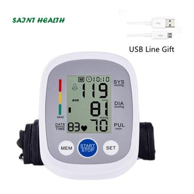 Arm Blood Pressure Monitor Digital BP Monitor Automatic Tonometer Sphygmomanometer Pressure Meter for Measuring Arterial Pressure AMB02