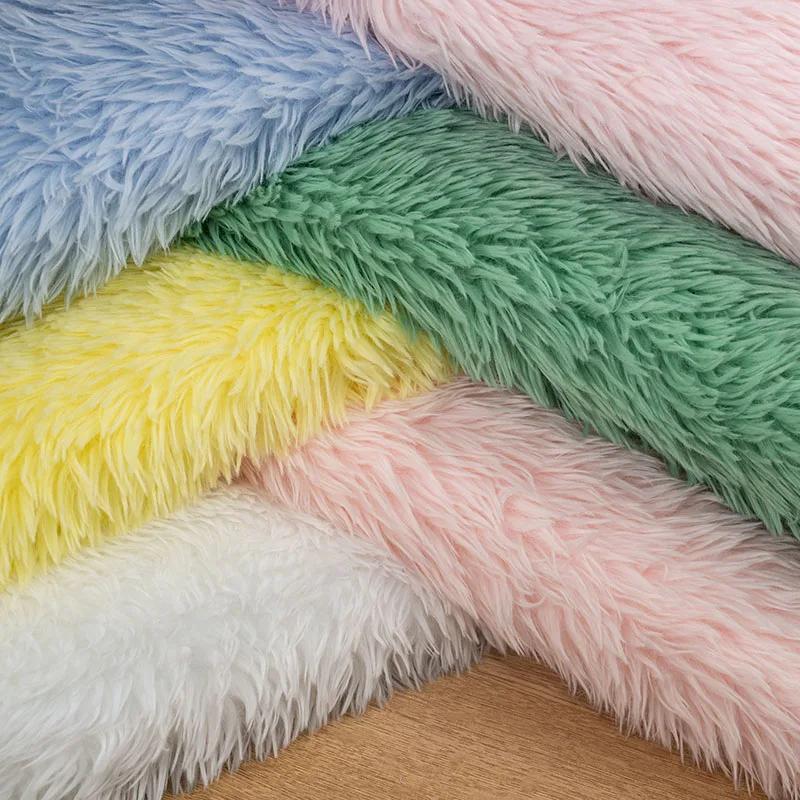 50x160cm Imitation Rabbit Fox Animal Costume Fursuit Fur Plush Fabric Counter Display Background Plush Fabric DIY Handmade