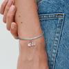 Copper Charms Zircon Pink Love Heart Pendants Beads Fit Originalbracelet Bangle Diy Jewelry For Women Gift