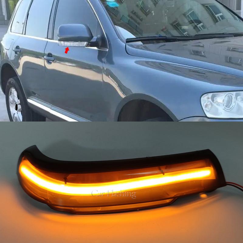 1 Pair For VW Touareg 7L 2002 2003 2004 2005 2006 Dynamic Blinker Prefacelift Mirror Indicator Arrow LED Turn Signal Dynamic Signal