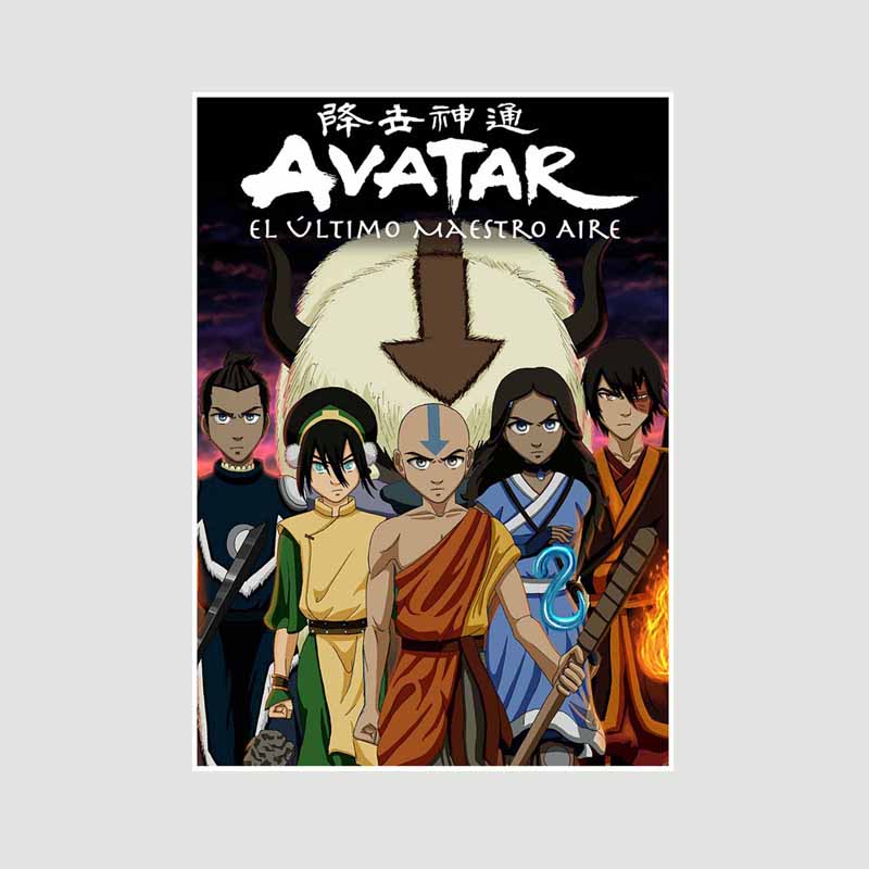 

Классический аниме Аватар Легенда об Аанге Плакат Ретро Белые бумажные постеры Настенная живопись Домашний декор Фреска Украшение гостиной Эстетика 42x30cm