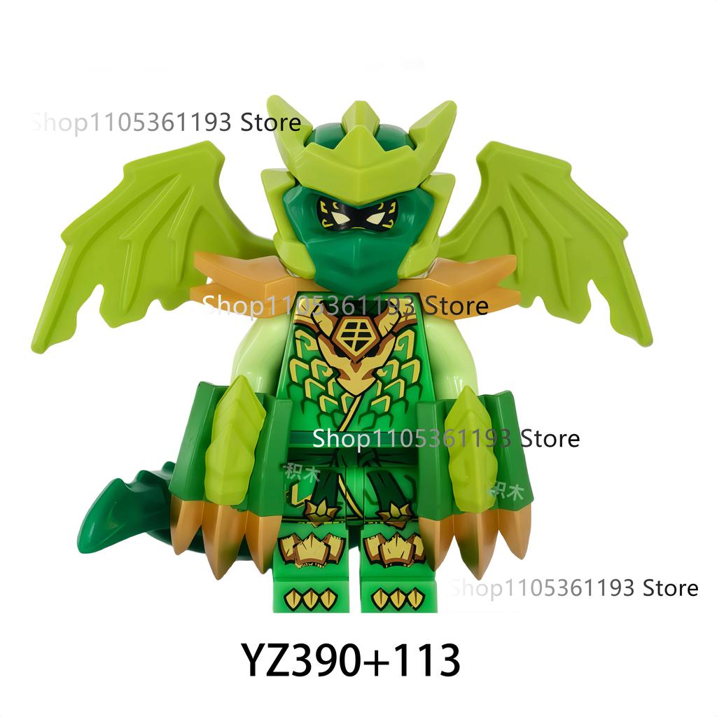 NEW Dragons Mini Anime Cartoon Toy Ninja Accessories Figures Building Blocks Birthday Gift Figurines Bricks