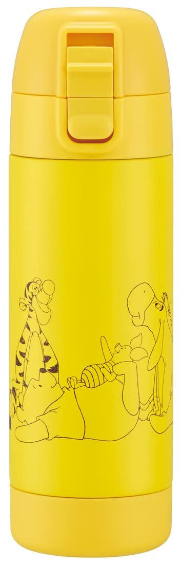

Skater Lightweight Water Stainless Single Mug Room Healthy Winnie the Bottle, Steel, Layer, Bottle, Temperature, 500ml, Drink, Pooh, Relaxing,