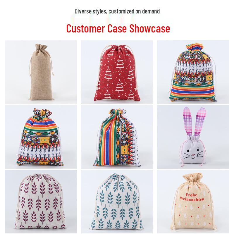 Satin Wedding Candy Jewelry Pouch - Faux Silk Drawstring Bag