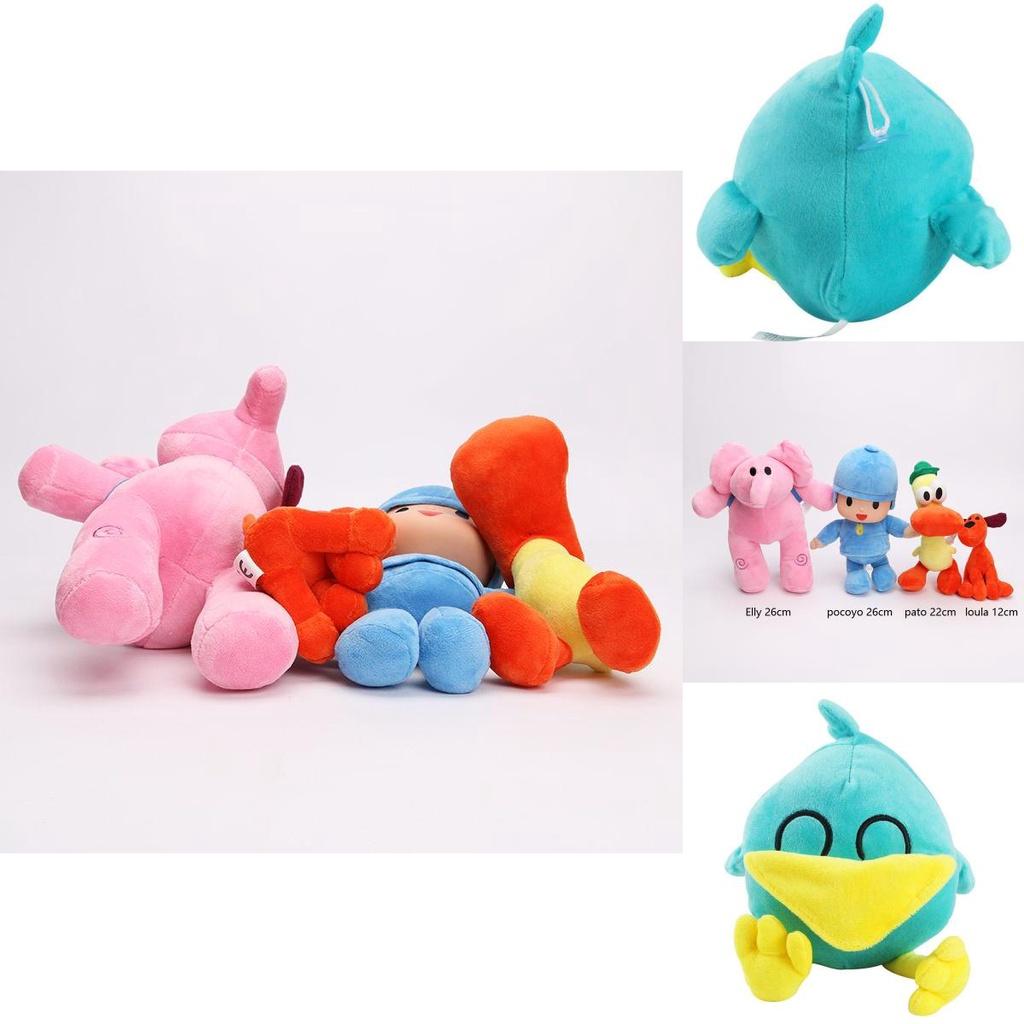 Adorable Pocoyo Elly Pato Loula Sleepy Bird Soft Plush Stuffed Figure Toy Doll Gift For Kids
