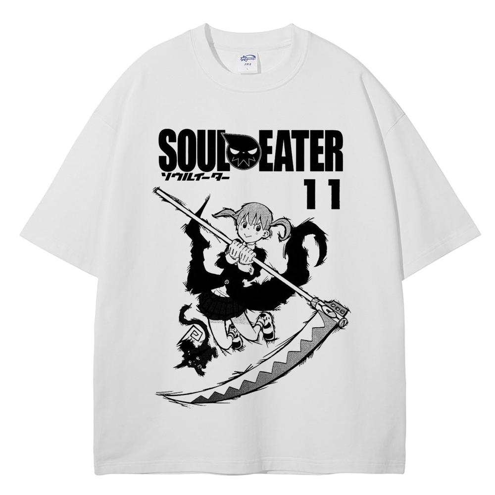 2025 Manga Soul Eater T Shirt MAKA ALBARN SOUL EATER Tshirt Men Women Clothes High Quality Cotton Summer Short Sleeve Tee Shirt