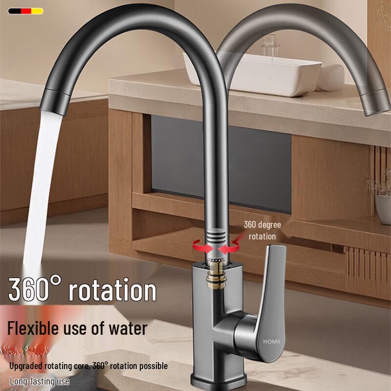HOMK Universal Swivel Kitchen Faucet