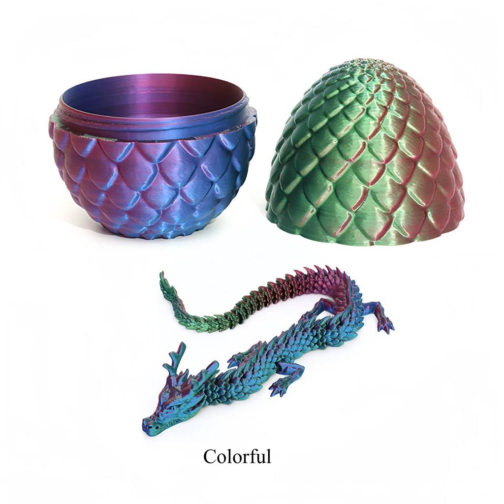 3D Printed Snake Egg and Dragon Egg Toys Fully Articulated Snake Dragon Collection Surprise Simulation Toy Decoration