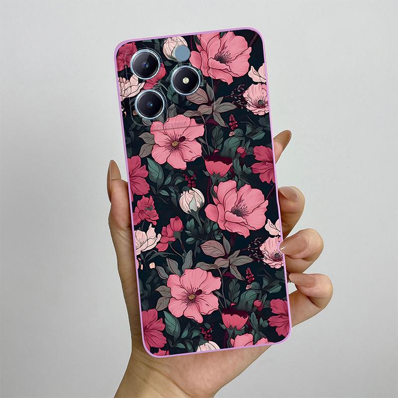 For Realme C63 C61 Narzo N63 Phone Case RealmeC61 RMX3939 Silicon Soft TPU Shockproof Cover Painted Printed Protective Shell Bag