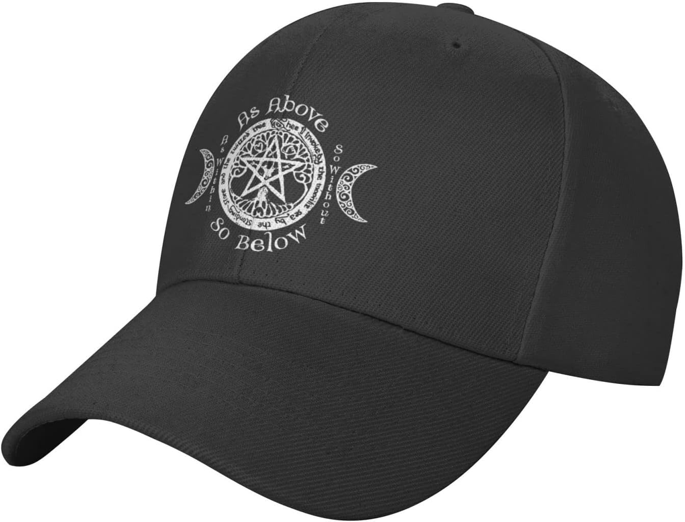 Wiccan Pagan Witch Baseball Hats for Men and Women  Classic Adjustable Hats One Size