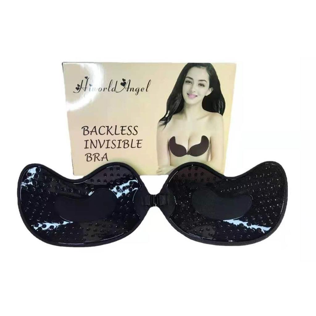 Mango Silicone Push-Up Strapless Bra with Anti-Slip Pasties and Nipple Covers for Women