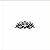Black Geometric Calligraphy Pattern Wall Sticker Self Adhesive Waterproof Living Room Bedroom Decor