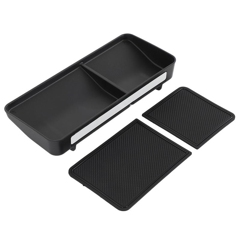 For Mitsubishi Outlander 2022 2023 2024 2025 Behind Screen Dashboard Storage Box Center Console Hidden Organizer Tray Car