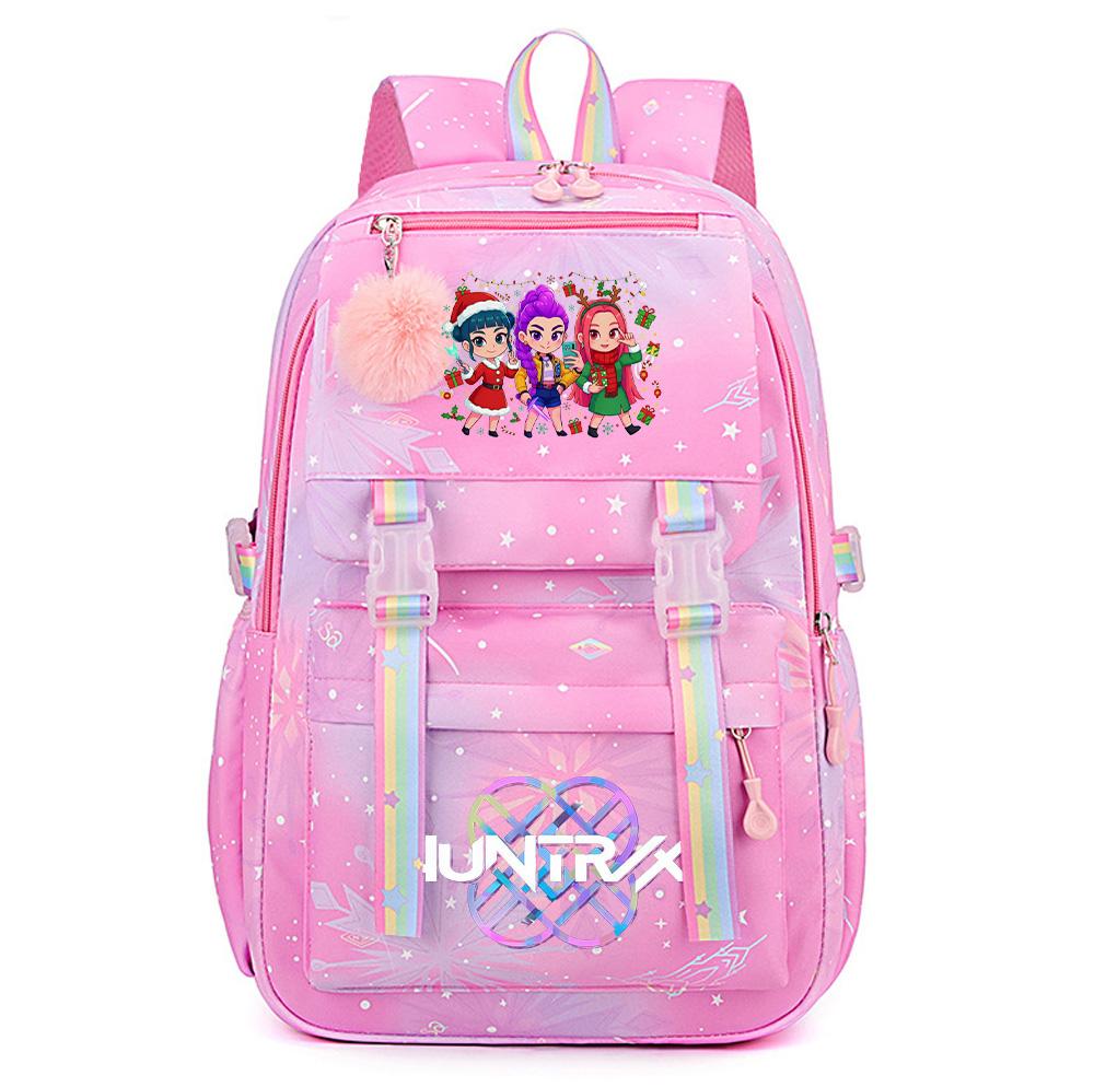 Christmas K-Pop Demon Hunters Printed Large Capacity Waterproof Backpack Teenger Student Girl Boy Schoolbag Bookbag waterproof Travel Bag Mochila