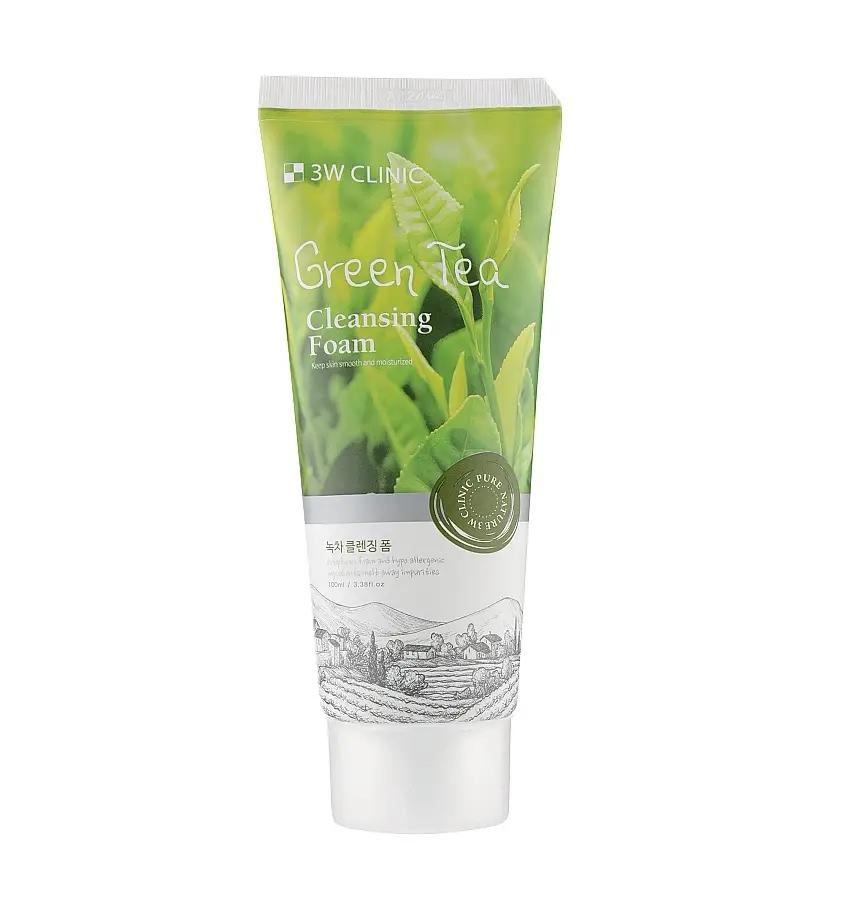 

Cleansing foam with green tea extract Green Tea Cleansing Foam 3W Clinic 100 ml