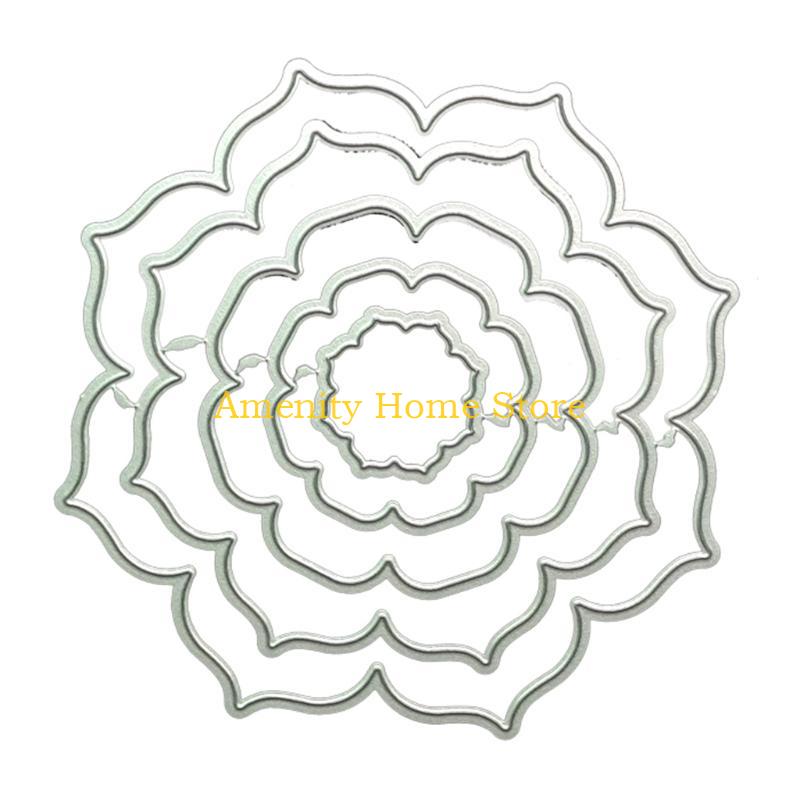 F26C Flower Metal Cutting Dies Stencil DIY Scrapbook Album Paper Card Template Mold