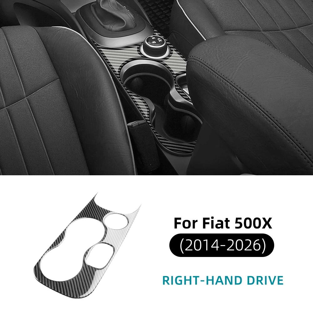 For Fiat 500X 2014 2015 2016 2017 2018 2019 2020 2021 2022 2023 2024 2025 2026Real Soft Carbon Fiber Sticker Car Interior