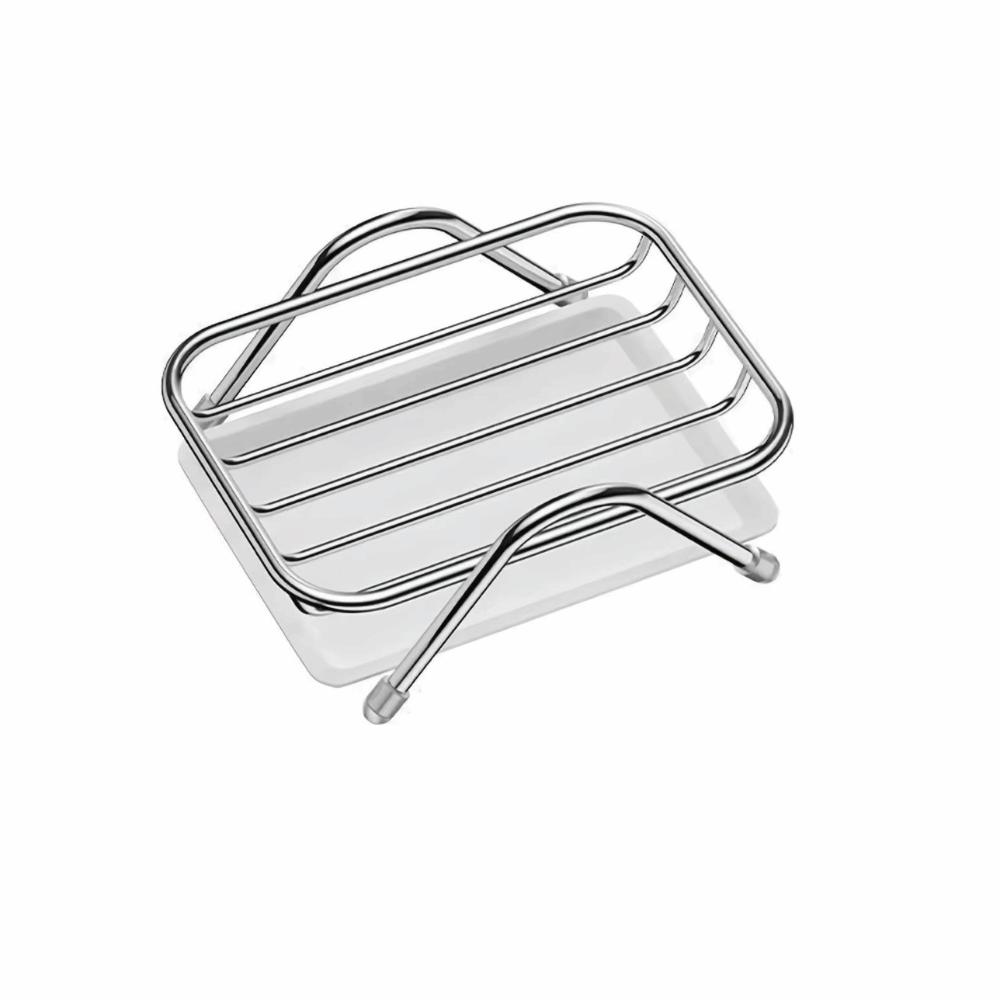 with Tray Stainless Steel Soap Rack Self Draining Bathroom Storage Rack New Soap Tray Bathroom Use