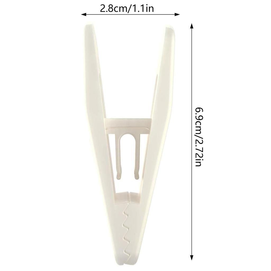 20pcs Portable Hanger Clips Non-Slip Clips Pant Skirt Hanger Clips for Home Storage Oganization