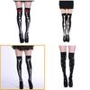 Hengzhou Halloween Skeleton Ghost Thigh-high Stockings Ultra-thin Breathable Sweat-absorbent