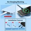 Stainless Steel Side-Clip Phone Lanyard Connector, 1/2-Piece Clip-On Design