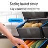 Yunshuang 3-Tier Kitchen Storage Cart with 6 Baskets