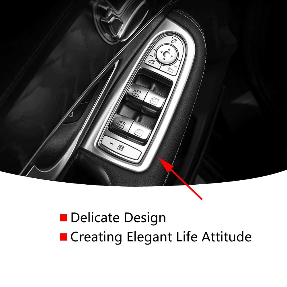 Car Window Lift Button Cover Trim Decoration Frame for C Class W205